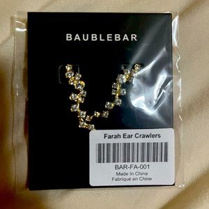 Baublebar Farah Ear Crawlers Earrings Gold Tone - BAR-FA-001  New/Never opened